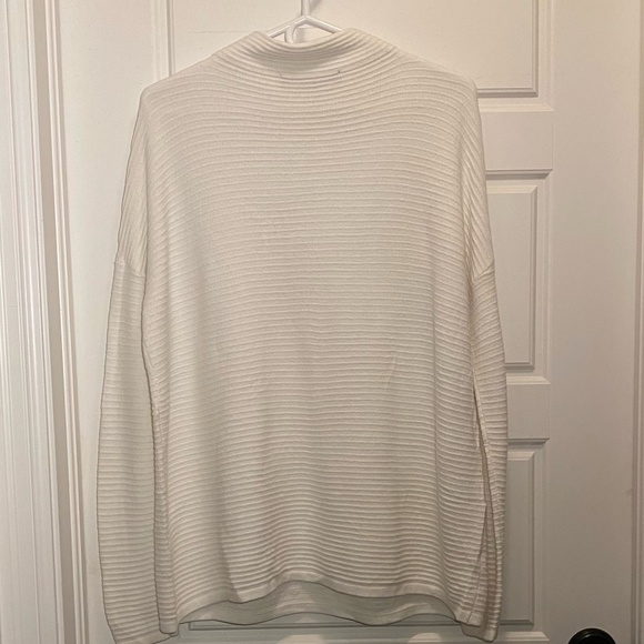 French Connection White Cozy Oversize Cowl Neck Sweater - Picture 9 of 12